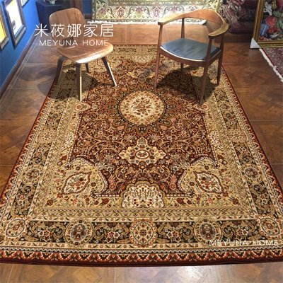 特賣-新西蘭進口水洗純羊毛地毯歐美式波斯地毯客廳茶幾毯奢華別墅地毯