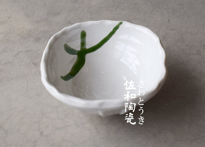 +佐和陶瓷餐具批發+【白釉綠流4缽-日本製 XL11075-12】日本製 白釉綠流 4缽 缽 小菜碗