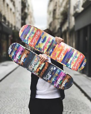 Supreme Distorted logo skateboard culto.pro