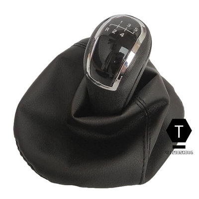 排檔頭 排檔桿適用於賓士W203換擋手球皮革封面排擋桿5/6檔變速桿防塵套【T】
