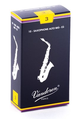 凱傑樂器 Vandoren Traditional Alto Reeds SAX 藍盒 中音竹片 0