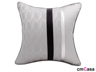 = cmCasa = [5717]現代簡約視覺設計 Belford灰色抱枕套45x45 多尺寸經典新發行