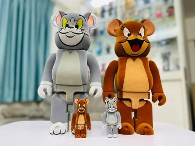 【ToMo】 BE@RBRICK  Tom and Jerry 湯姆貓與傑利鼠 400%+100%