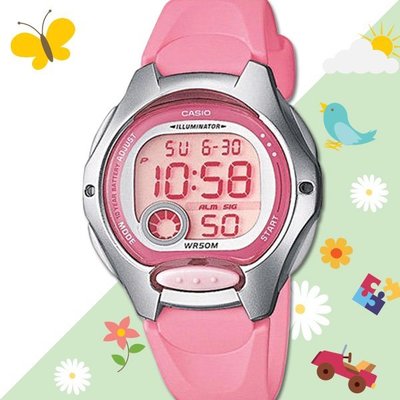 CASIO手錶專賣店 國隆 LW-200-4B 粉紅 有型美眉數字女錶