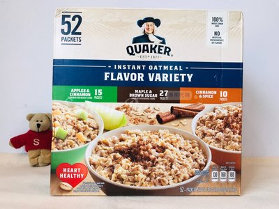 【Sunny Buy 】◎預購◎ Quaker Oatmeal 桂格燕麥 黑糖 楓糖 肉桂蘋果 52包/盒