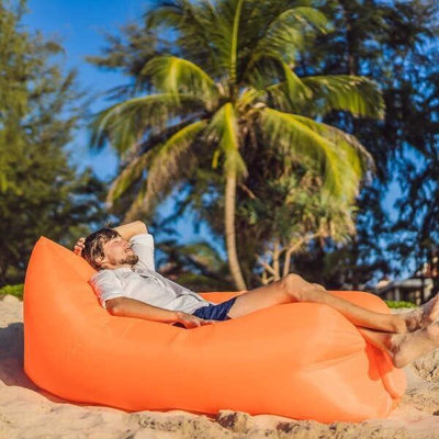 戶外空氣沙發懶人充氣沙發袋便攜露營沙發充氣床墊沙灘午休躺椅