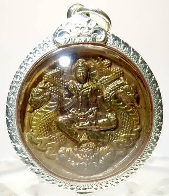 菩多佛教文物N7-瓦瑪哈踏寺及沙拉悶寺2550聯合加持銅鍊合金澤度金天神