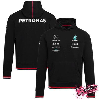 ♚賽車手的試衣間♚ Mercedes AMG Petronas F1 2022 Team 黑色 帽T 長袖 上衣