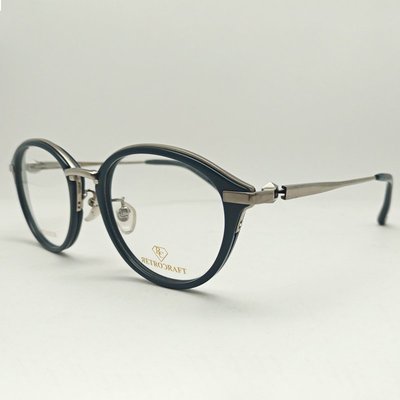 [恆源眼鏡] RETROCRAFT  RC 1013BLU 光學眼鏡 義大利製 細膩鈦合金工藝 復古時尚 超值優惠