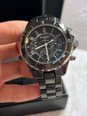 Chanel 香奈兒 三環 黑色 41mm 計時碼錶 機械錶