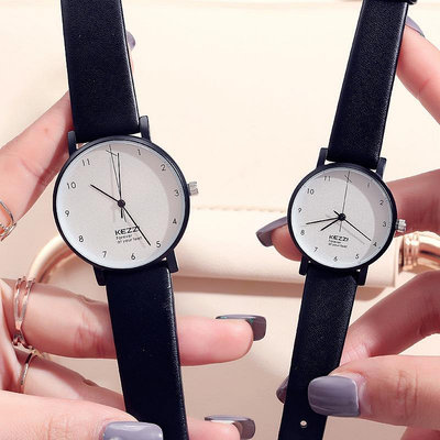 熱銷 珂紫kezzi新品簡約錶盤時尚情侶手錶腕錶女學生小清新防水皮帶手錶腕錶女647 WG047
