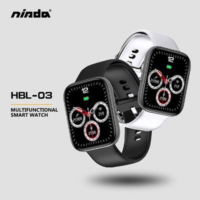 【NISDA】 HBL-03 全觸控大錶面彩屏防水型 運動智慧手環 24小時心率偵測紀錄血壓血氧