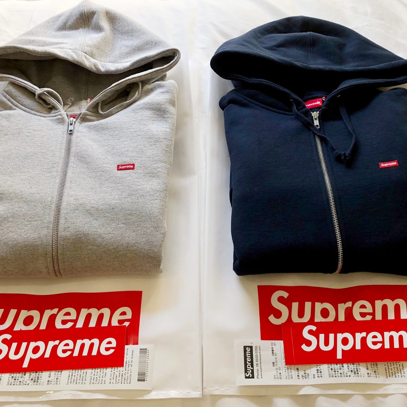 2017A/W Supreme Small Box Zip Up Sweat 小Box Logo 連帽拉鍊外套