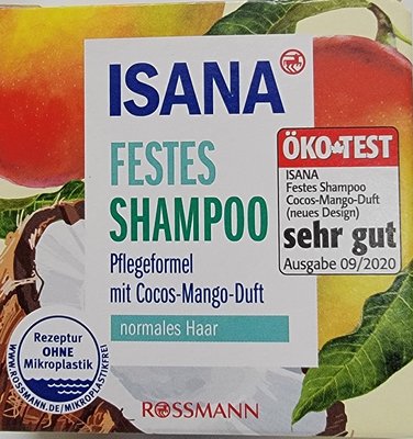 德國 ISANA Fetes Shampoo Cocos-Mango Duft 芒果椰子洗髮餅