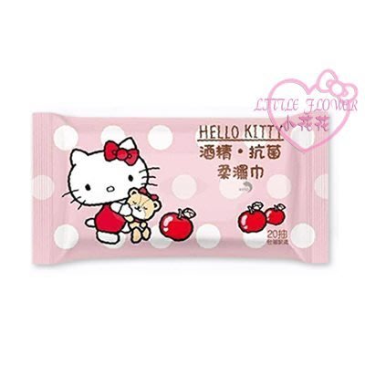 ♥小公主日本精品♥Hello Kitty 抗菌濕紙巾20抽3入組99000905