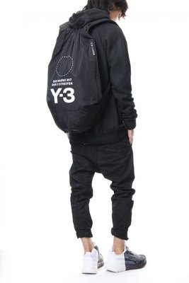 【Cheers】Adidas Y-3 Y3 後背包 黑 色 全黑 山本耀司 經典Logo 肩背包 限量 英國公司貨