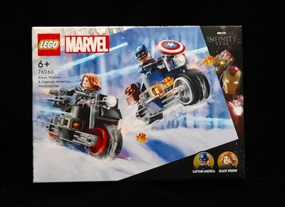 (STH)2023年 LEGO 樂高 漫威超級英雄 -黑寡婦&amp;美國隊長摩托車 76260