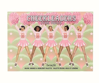 [韓國免稅品代購] Benefit 頰彩啦啦隊 粉紅姊妹淘 5色打亮腮紅修容盤 34g  Cheekleaders Pink