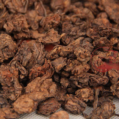 雲南普洱茶 2008年陳年金芽老茶頭自然沱散茶勐海熟茶 碎銀子茶葉