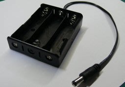 【AI電子】*18650電池盒 可裝3節18650電池 帶DC 5.5*2.1mm插頭