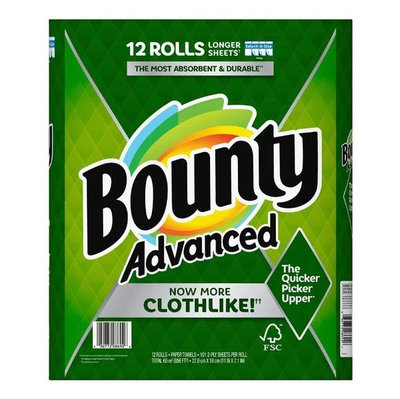 Bounty 隨意撕特級廚房紙巾 101張 X 12捲