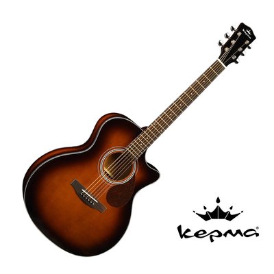 Kepma F0 GA-WA 西堤卡雲杉 / 桃花心木 漸層色 單板 41吋 民謠吉他 - 【他，在旅行】