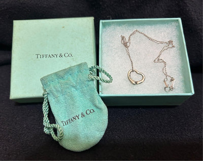 Tiffany&Co.愛心鏤空項鍊 二手品