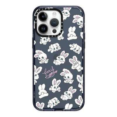 CASETiFY 保護殼 iPhone 15 Pro/15 Pro Max 可愛白兔 Bunnies by foxy illustrations