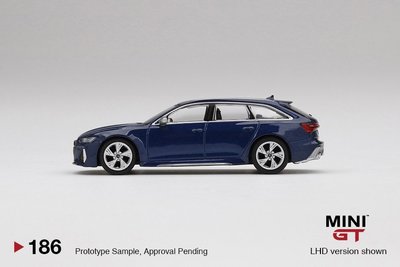 好物上新~[匠心]MINI GT 1:64 奧迪 Audi RS6 金屬藍仿真合金好物上新~~特賣