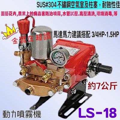 洗車機頭 噴農藥機頭 送水機 陸雄 LS-18 高壓清洗機 定置型 噴霧機頭 高壓清洗機頭