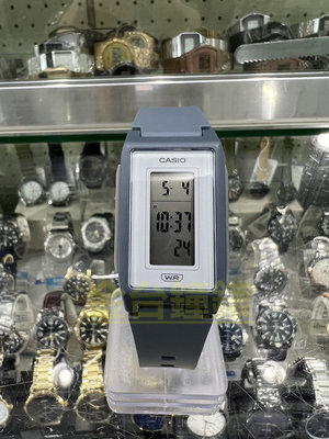 【金台鐘錶】CASIO卡西歐 時尚電子錶 (藍色)(長方形) 錶殼設計 LF-10WH-2
