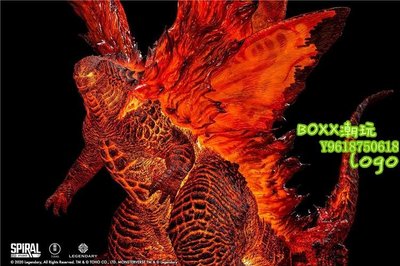 BOXX潮玩~33TOYS Spiral Studio 電影 哥斯拉:怪獸之王 紅蓮哥斯拉 雕像