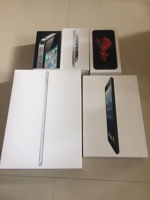 原廠 外包裝空盒 Apple蘋果 iPhone 5 6S Mini iPad 外盒 外箱 白盒  原廠外盒