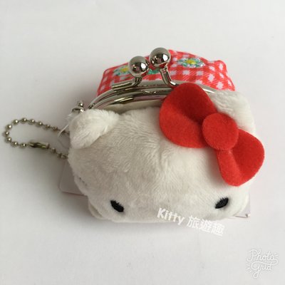 [Kitty 旅遊趣] Hello Kitty 零錢包吊飾 凱蒂貓 小錢包 扣式零錢包附鍊 布丁狗 蛋黃哥