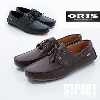 【街頭巷口 Street】ORIS  男款 裝飾鞋帶設計 簡約素面百搭風 休閒時尚經典真皮鞋 SA16227N03 咖啡
