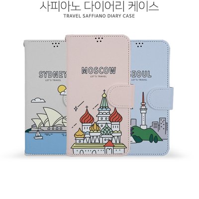 韓國世界旅行景點皮套 iPhone 14 13 12 11 Pro Max Plus Xs XR X 8 手機殼 保護殼
