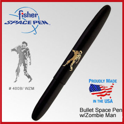 Fisher Space Pen Zombie Man子彈型太空筆#400B-WZM【AH02104】99愛買