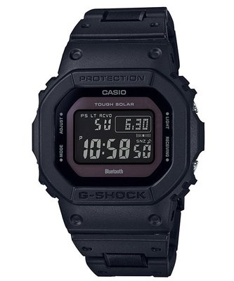 【金台鐘錶】CASIO卡西歐G-SHOCK(電波錶) (樹脂複合式錶) 太陽能 藍牙 GW-B5600BC-1B