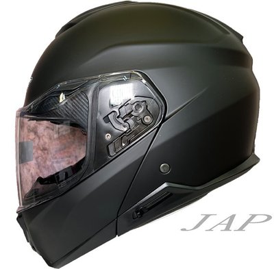 《JAP》M2R OX-3 素色款 消光黑 內藏鏡片 可樂帽 預留耳機位 安全帽🌟現金折價300元🌟