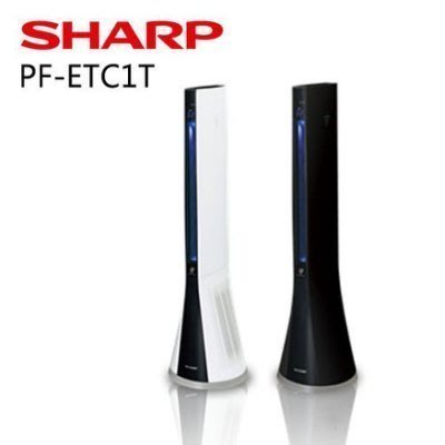 SHARP PF-ETC1T 自動除菌離子美肌清淨扇風機 黑色現貨公司貨
