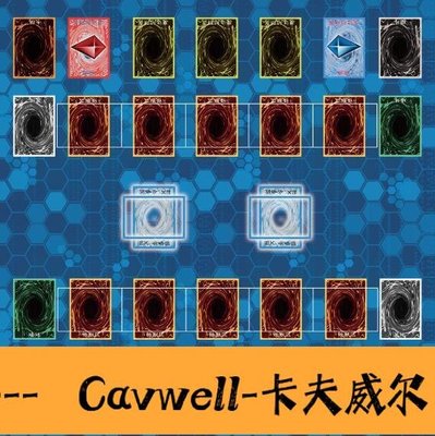 Cavwell-遊戲王決鬥盤官方YGO桌遊大4中文卡牌橡膠墊場地墊子牌墊雙人墊 傑西卡-可開統編
