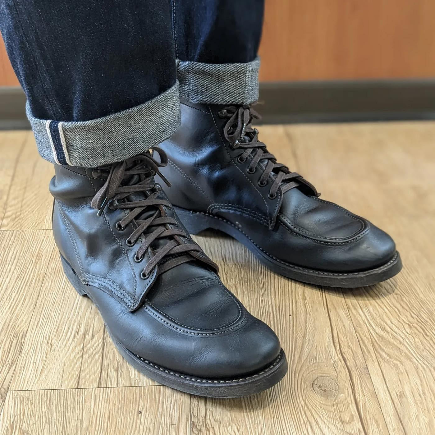 red wing 8075 us11日本限定絕版無港寶扁頭軟頭iron ranger work boots