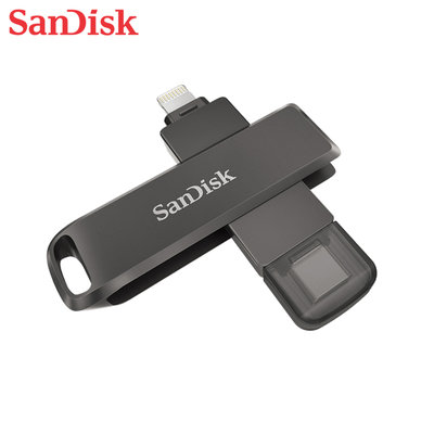 SANDISK 256G iXpand Luxe 旋轉隨身碟 iOS OTG 手機適用(SD-IXP-70N-256G)