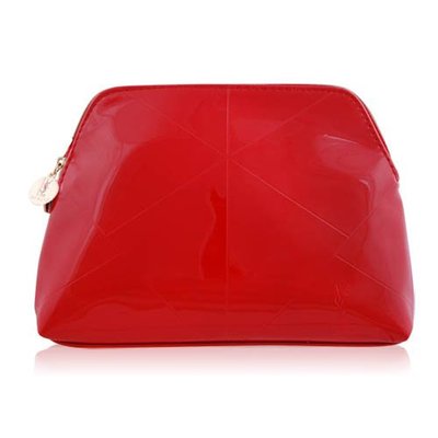 YSL 聖羅蘭~奢華紅漆皮手拿包 (19.5*3*4cm) 高質感 送禮 化妝包【天使愛美麗】