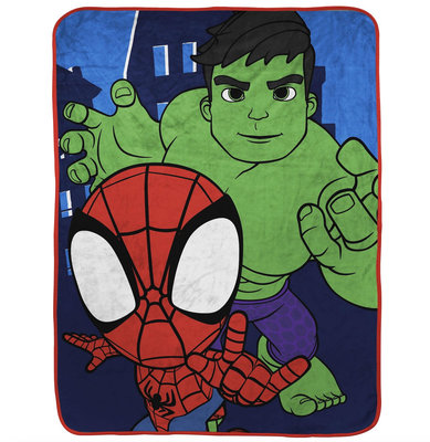 [現貨]復仇者聯盟空調毯 Q版蜘蛛人浩克Hulk 綠巨人 超級英雄蓋毯 午睡宿舍生日交換禮品