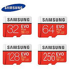 Samsung 三星 記憶卡 64G 128G 256G Micro SD Class10 EVO PLUS 附轉卡