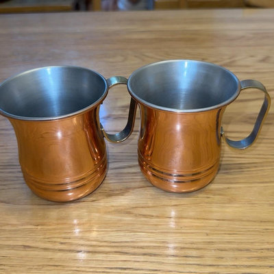 日本copper ware 純銅制咖啡杯啤酒杯。本體純銅，把13671