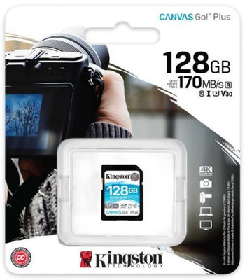 金士頓 SD128GB Canvas SD 128G SDG3/128GB 170M/s 高速記憶卡 V30