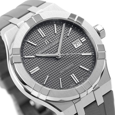 MAURICE LACROIX AI6008-SS000-230-2 艾美錶 機械錶 42mm  AIKON 灰色面盤 橡膠錶帶