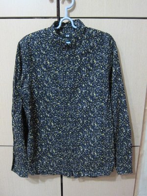 衣市藍~H&amp;M 長袖小點紋襯衫 (EUR/US:S~170/92A~) (220509)